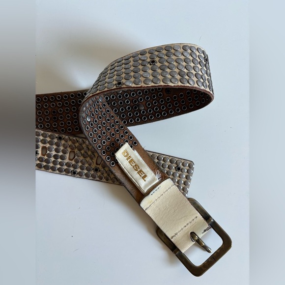 Diesel Studded Leather Belt – Made in Italy - Picture 5 of 7